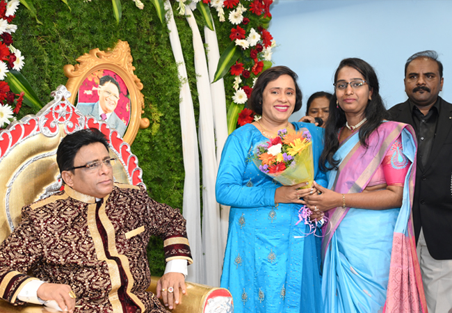 Bro Andrew Richard celebrates his 60th Birthday with grandneur amidst a large number of devotees here on Sunday, 16th, 2023, at Grace Ministry Prayer Centre Budigere in Bangalore with a myriad of wishes.